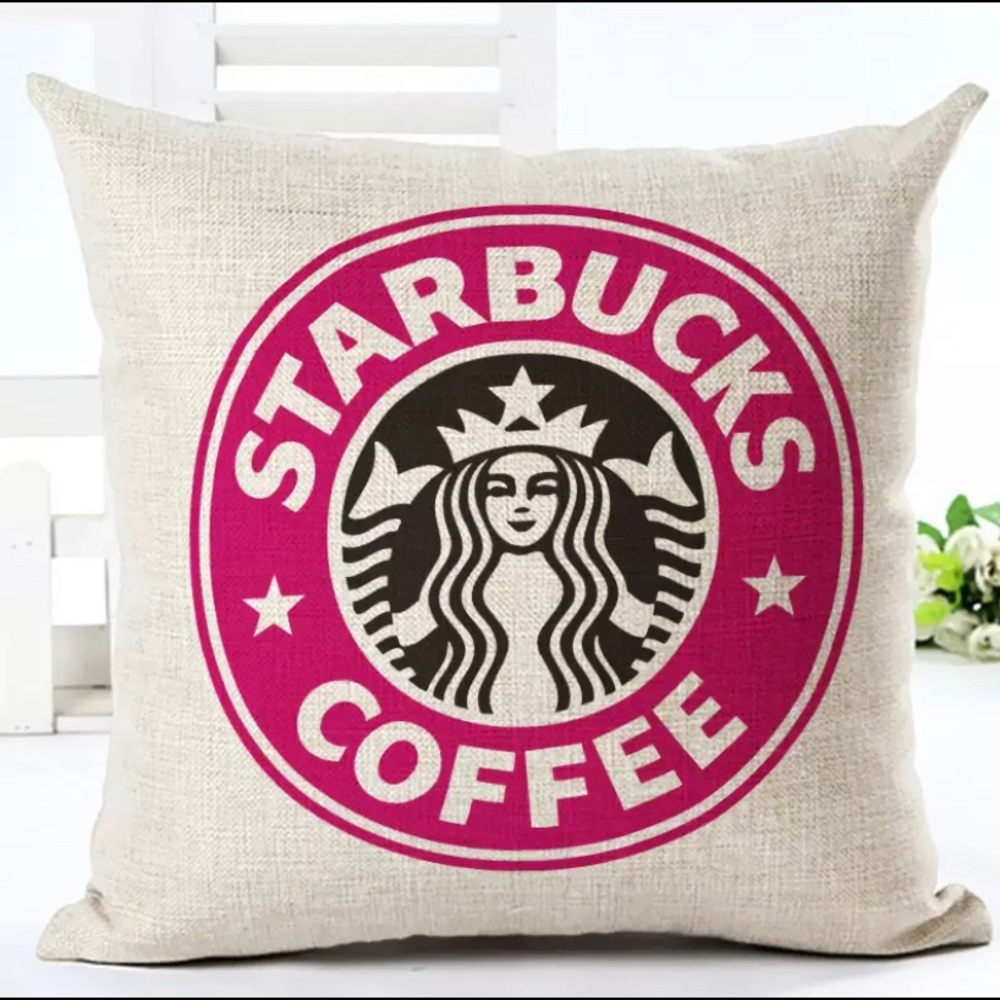 Sold Out ❤️ Starbucks Throw Pillow Cover - Picture 1 of 3